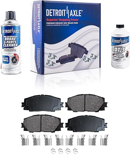 Miniatura 49 de Detroit Axle - Pastillas de freno traseras para Chevrolet Captiva Sport Equinox GMC Terrain Pontiac Torrent Saturn Vue XL-7, Pastillas de freno de