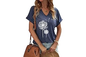 Women's V-Neck Graphic Tees: Embrace Casual Elegance