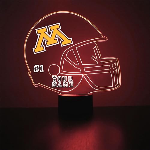 Miniatura 25 de Lámpara de luz nocturna con letrero LED de la Universidad Estatal de Louisiana Tigers con control remoto, pantalla iluminada con nombre o imagen