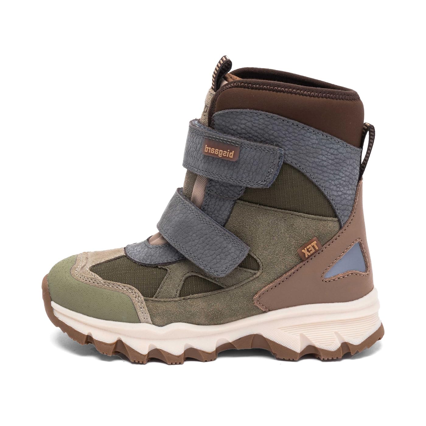 Bisgaard 64203.224 2033 Schlupfstiefel Leder & Textil Unisex in grün-kombi