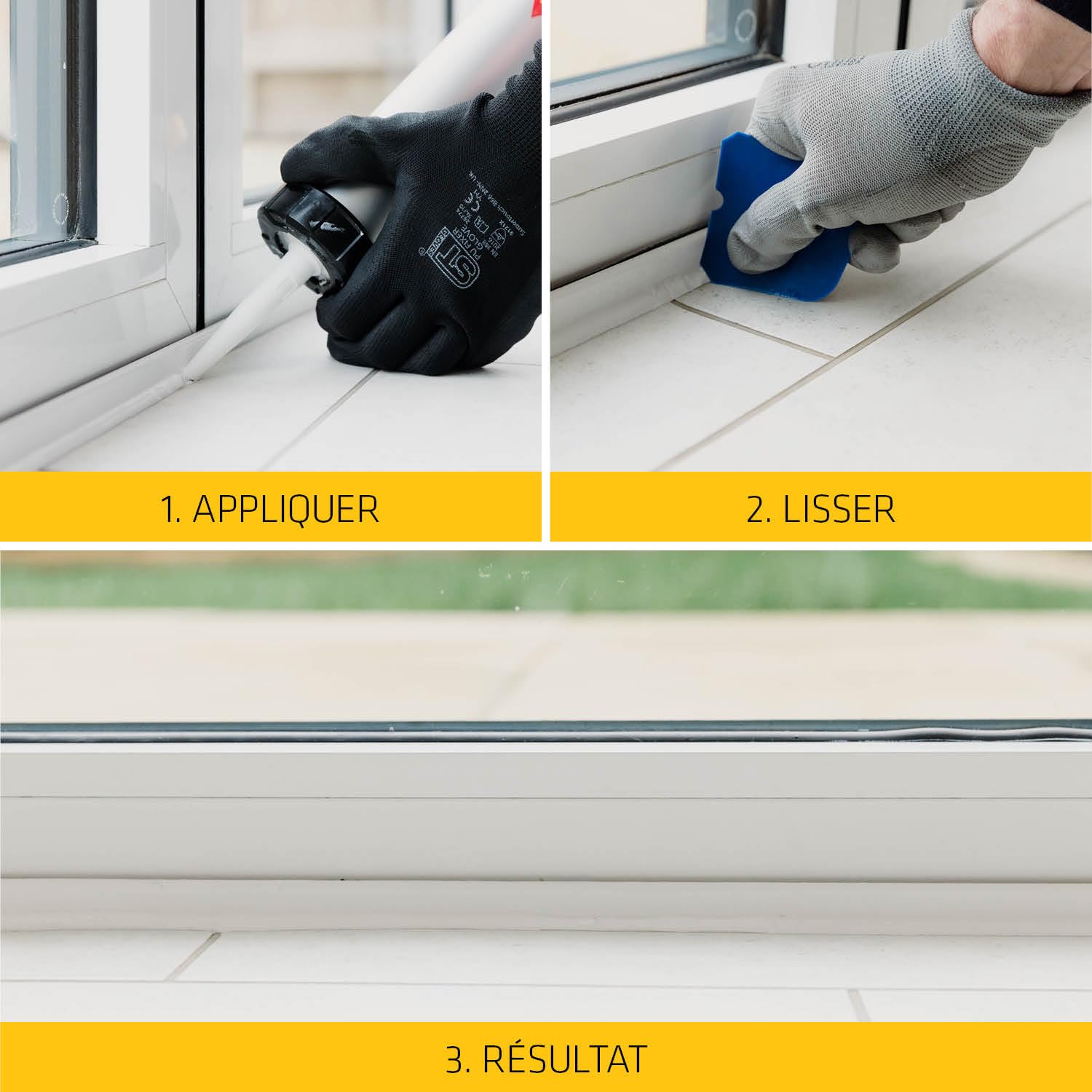SIKA - Lot de 3x400ml, Mousse PU Moyen Format, Sika Boom 128, expansion 20L, Usage tous sens, Blanc + 1x Mastic Silicone Neutre, SikaSeal 110 Menuiserie et Vitrage, Multi-supports, 300ml, Blanc PVC