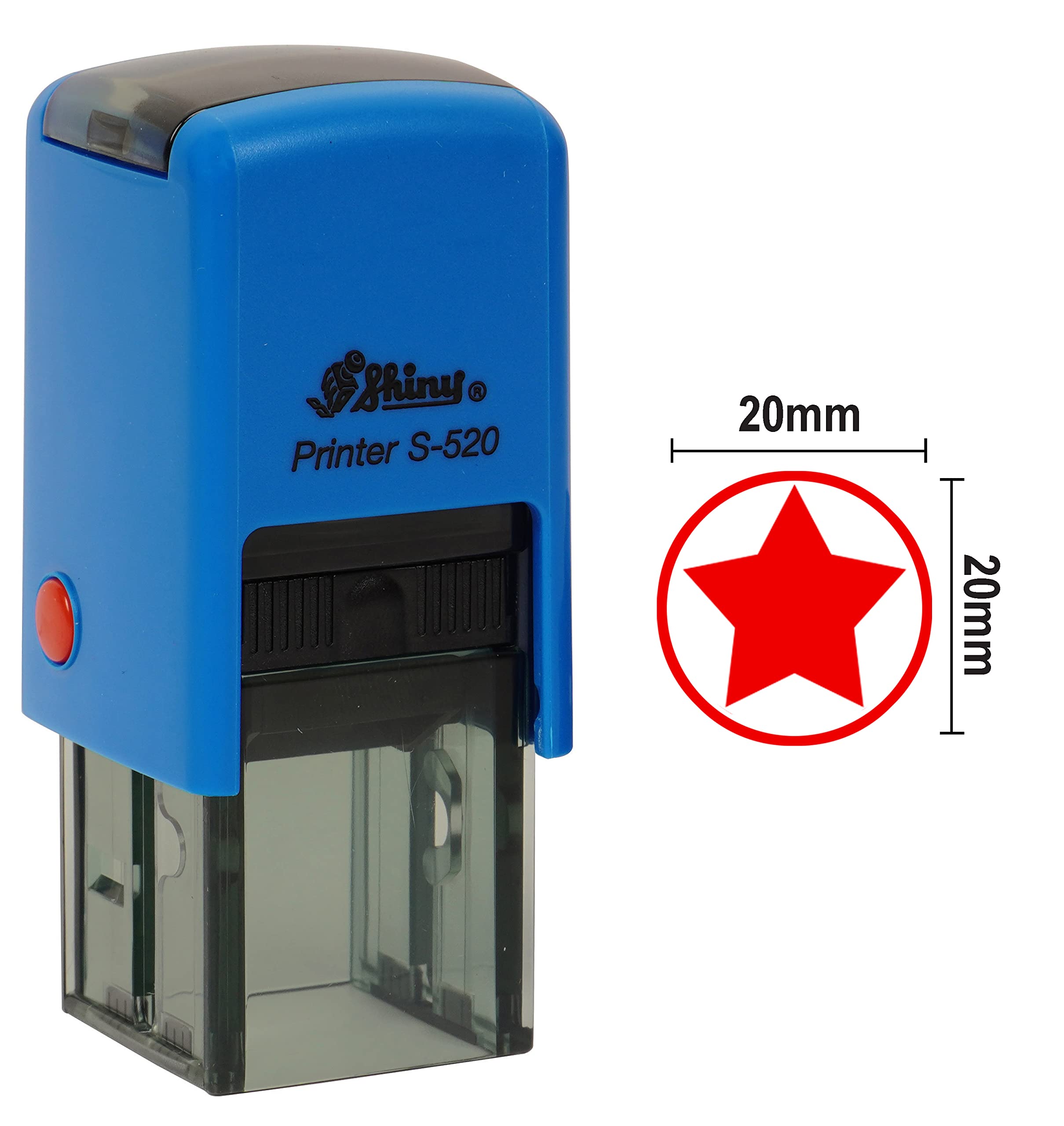 Star Round Self Inking Rubber Stamp Custom 20mm Mini Stamps Personalized Teachers Stamps