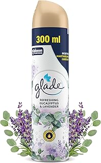 Glade Duftspray für langanhaltende Frische in allen Räumen, Lufterfrischer Spray, Eukalyptus & Lavendel Duft, 1er Pack (1 x 300 ml)