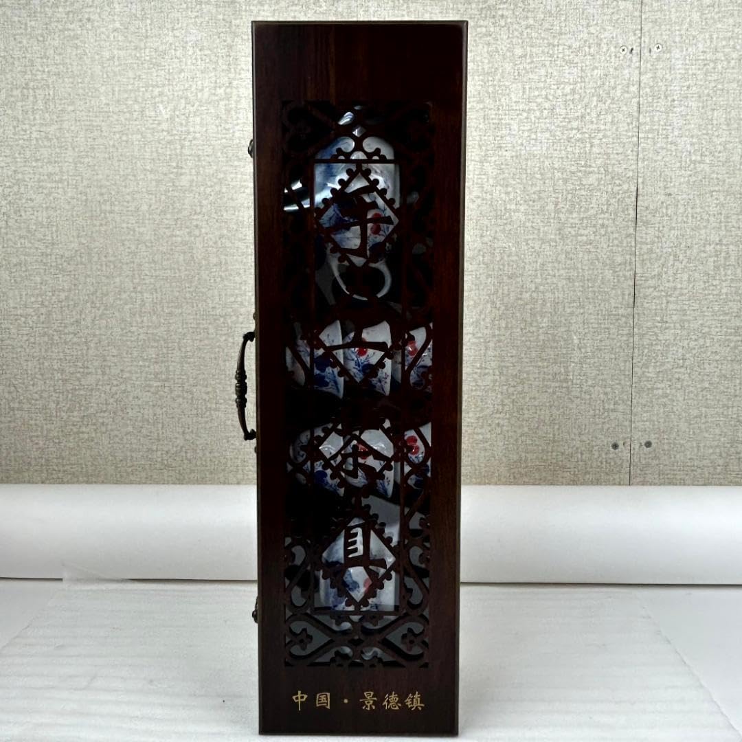 新品未使用】景徳鎮 中国製 茶器セット 和画坊 木製元箱入り 【公式通販】