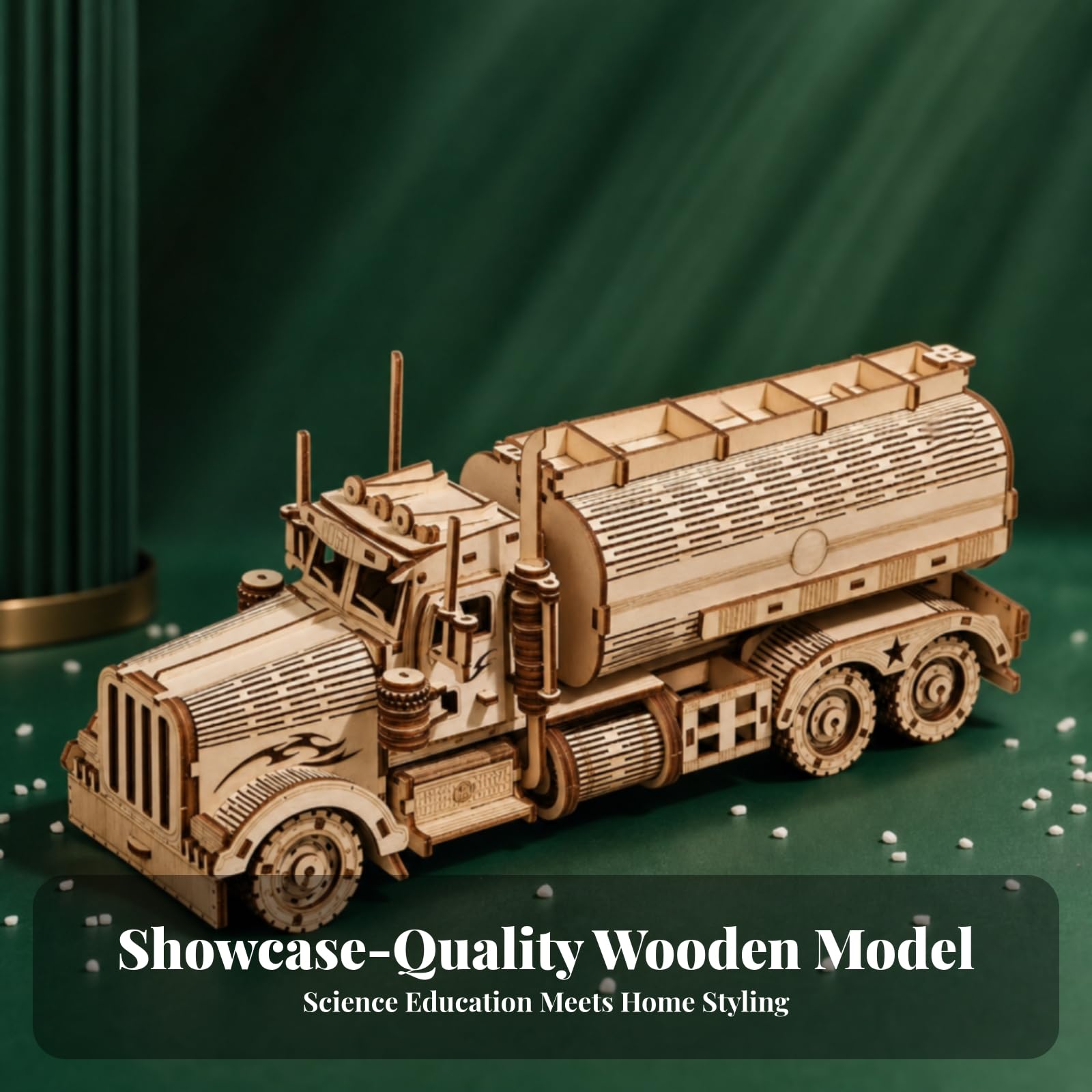 Camion Giocattolo Tridimensionale | attività Senza Schermi, Modellino da Costruire, Kit di Modellismo, per Cameretta, Bambini, S
