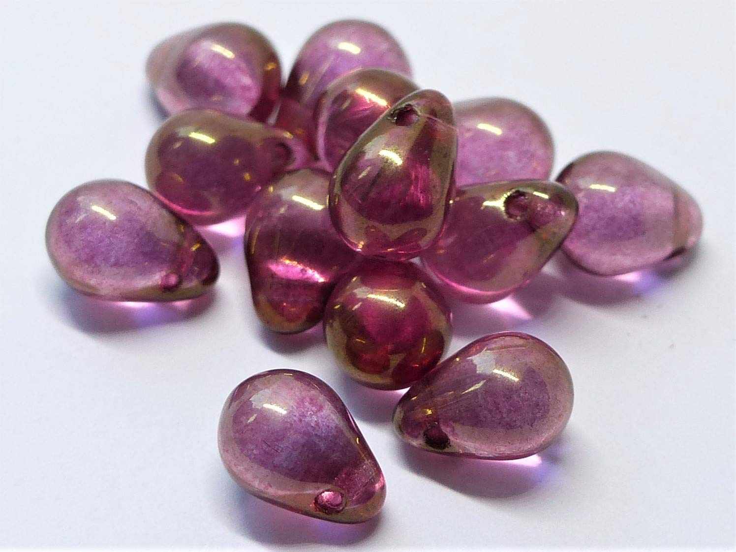 40 Pcs X 9mm Czech Glass Teardrop Tear Drop Beads Desertcart