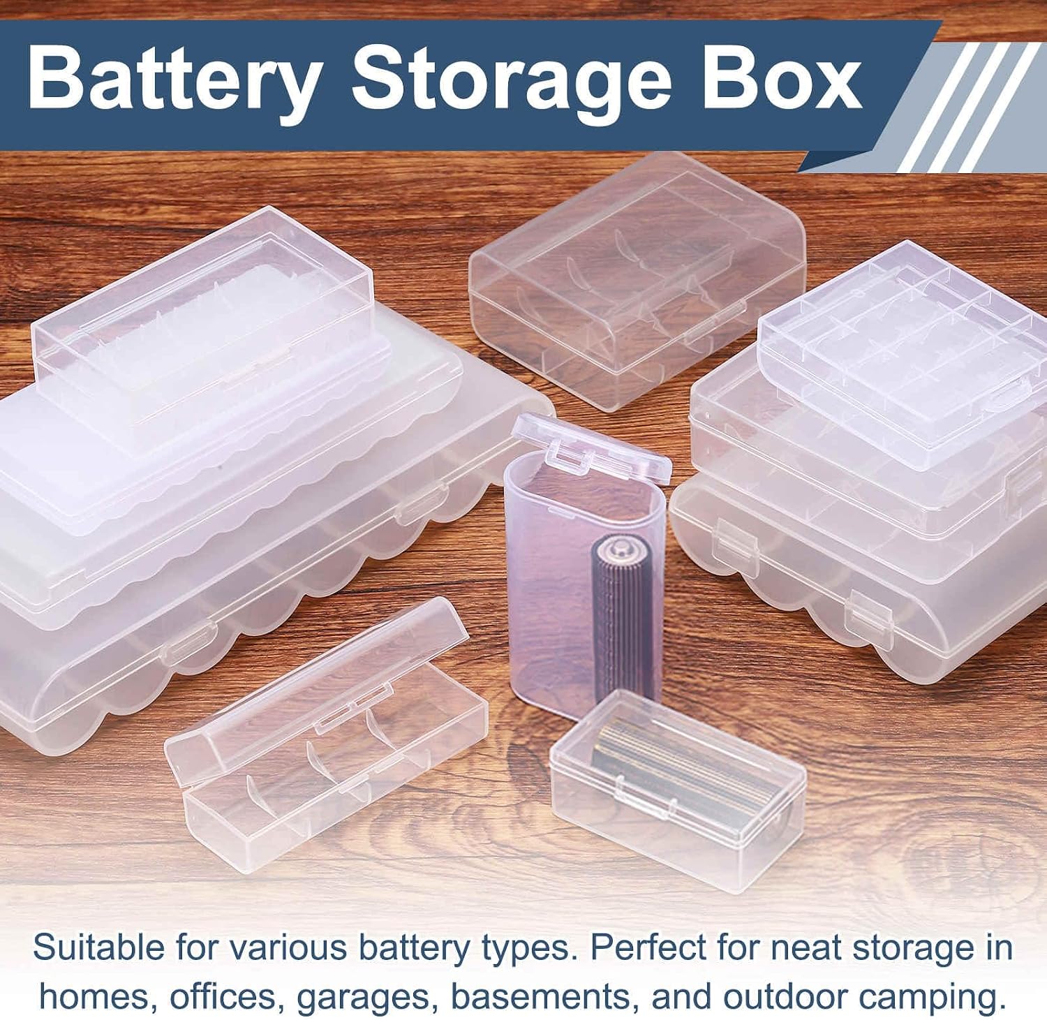 MECCANIXITY バッテリーオーガナイザー収納ボックス プラスチッククリア 8 x 21700 バッテリー収納ケースホルダー