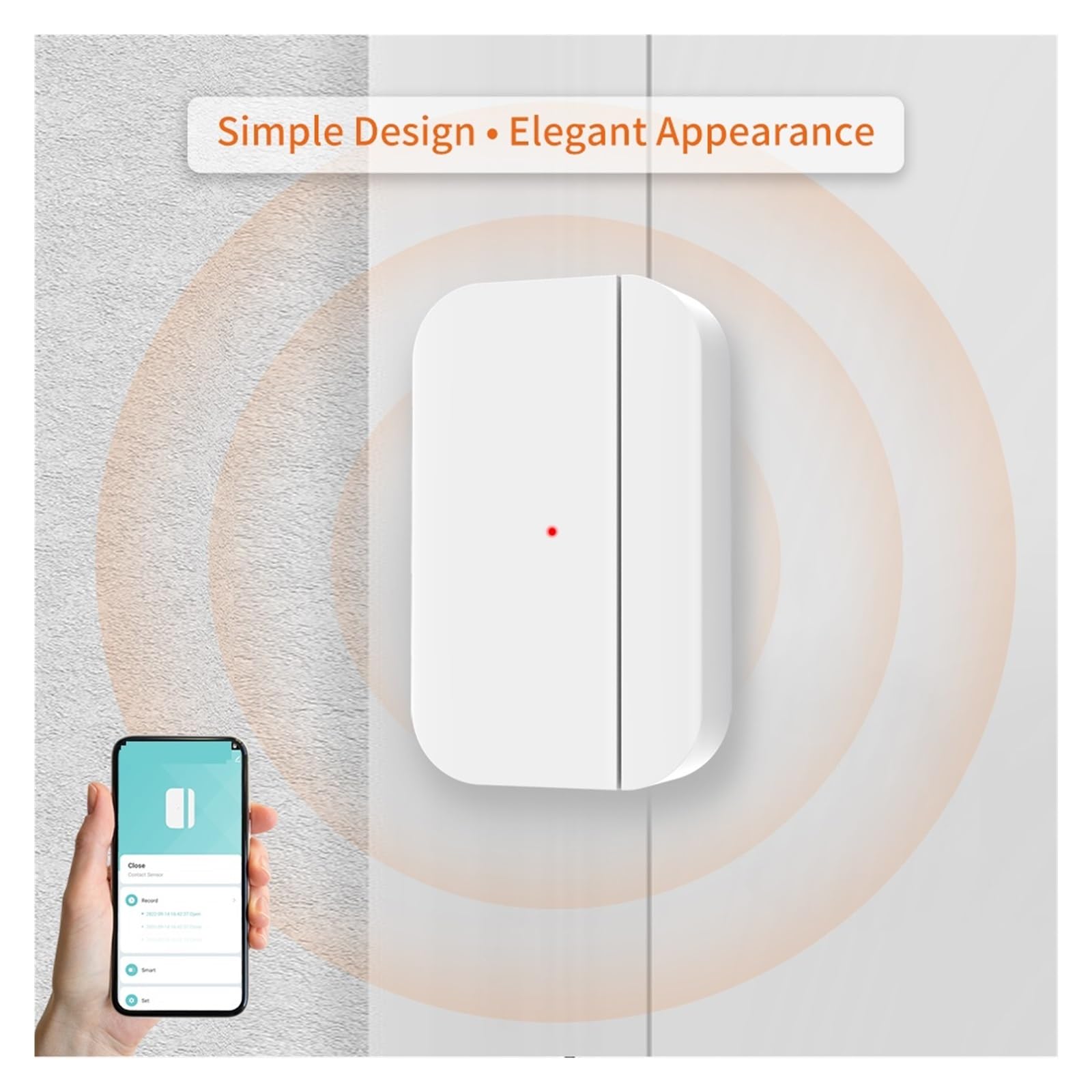 Systemy BezpieczeńStwa W Domu Czujnik okna drzwi Tuya WiFi otwarty zamknięty detektor kompatybilny z kontrolą aplikacji Smart Life lub systemem alarmowym(Wifi style)