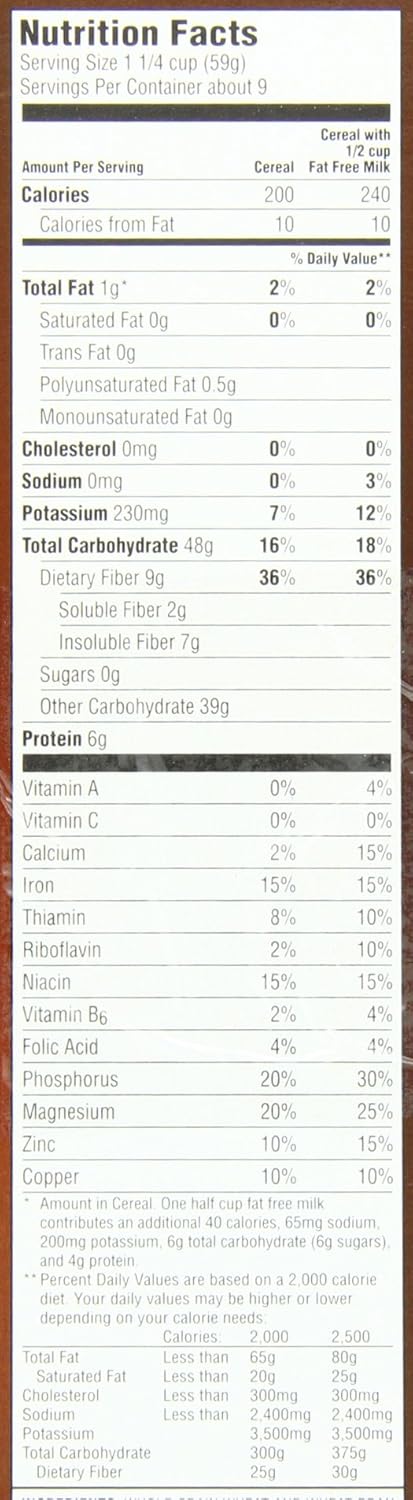 Post Shredded Wheat ' Bran, Spoon Size, 18-Ounce Boxes (Pack of 5)