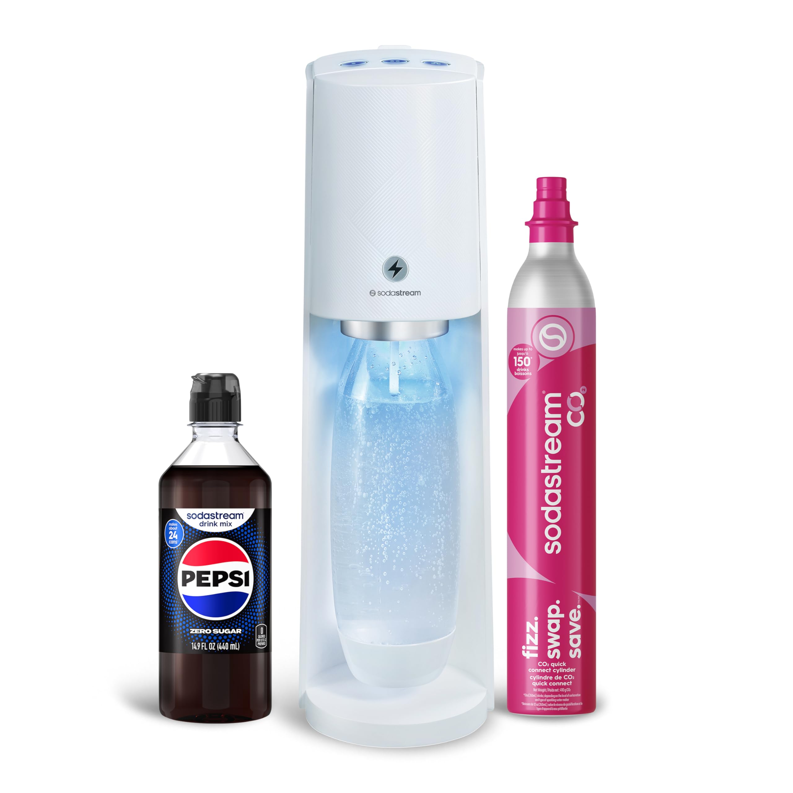 sodastream E-TERA イーテラ ホワイト SodaStream E-Terra White Sparkling Water Maker + Reviews | Crate