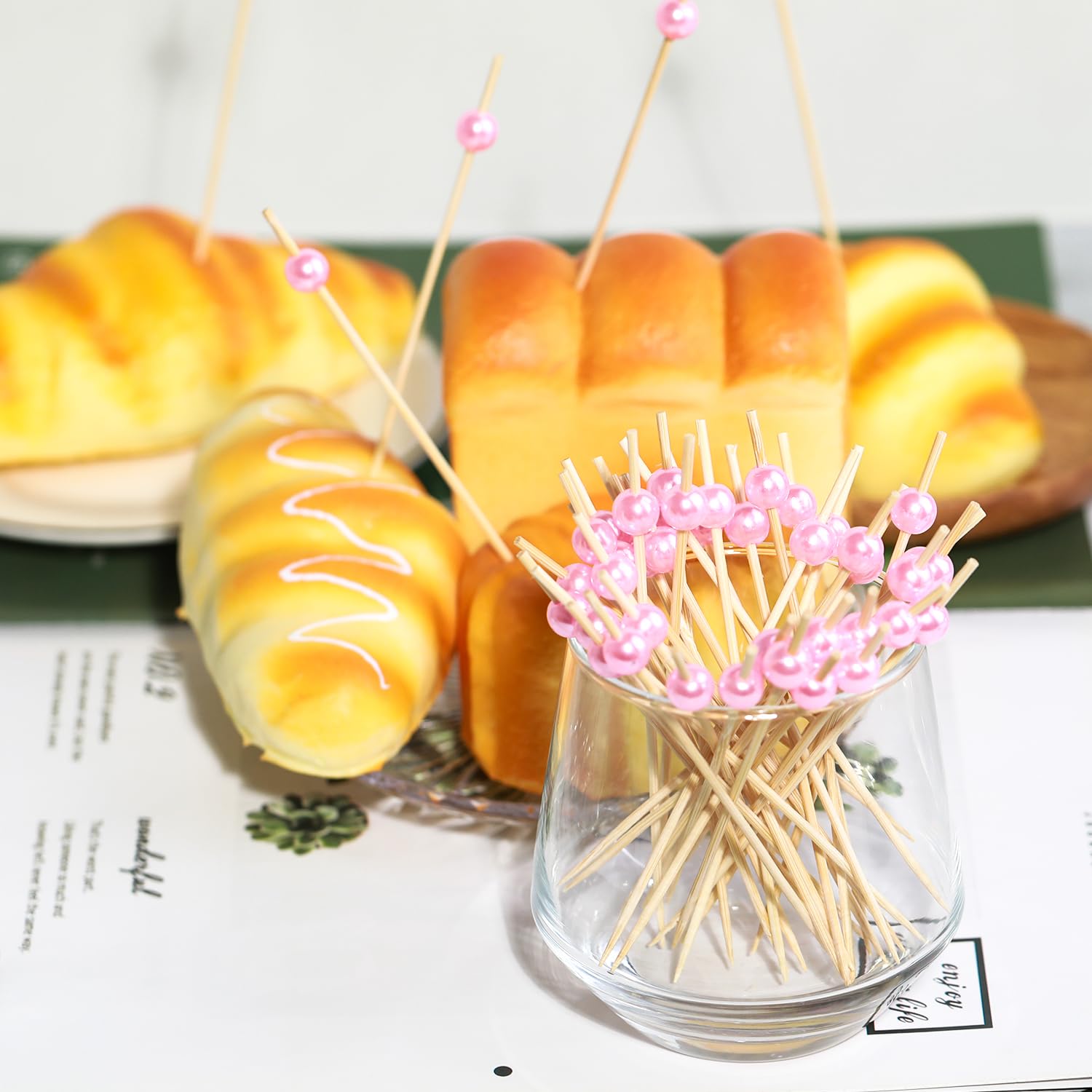 Toothpicks - 100 Pcs Long Bamboo Cocktail Picks For Appetizers, Fancy - View #4