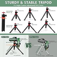 Vista 5 de 12x56 High Power Monocular Telescope for Adults Comes with Smartphone Adapter Tripod Travel Bag Bird Watching Hunting Hiking Camping Gift - Green