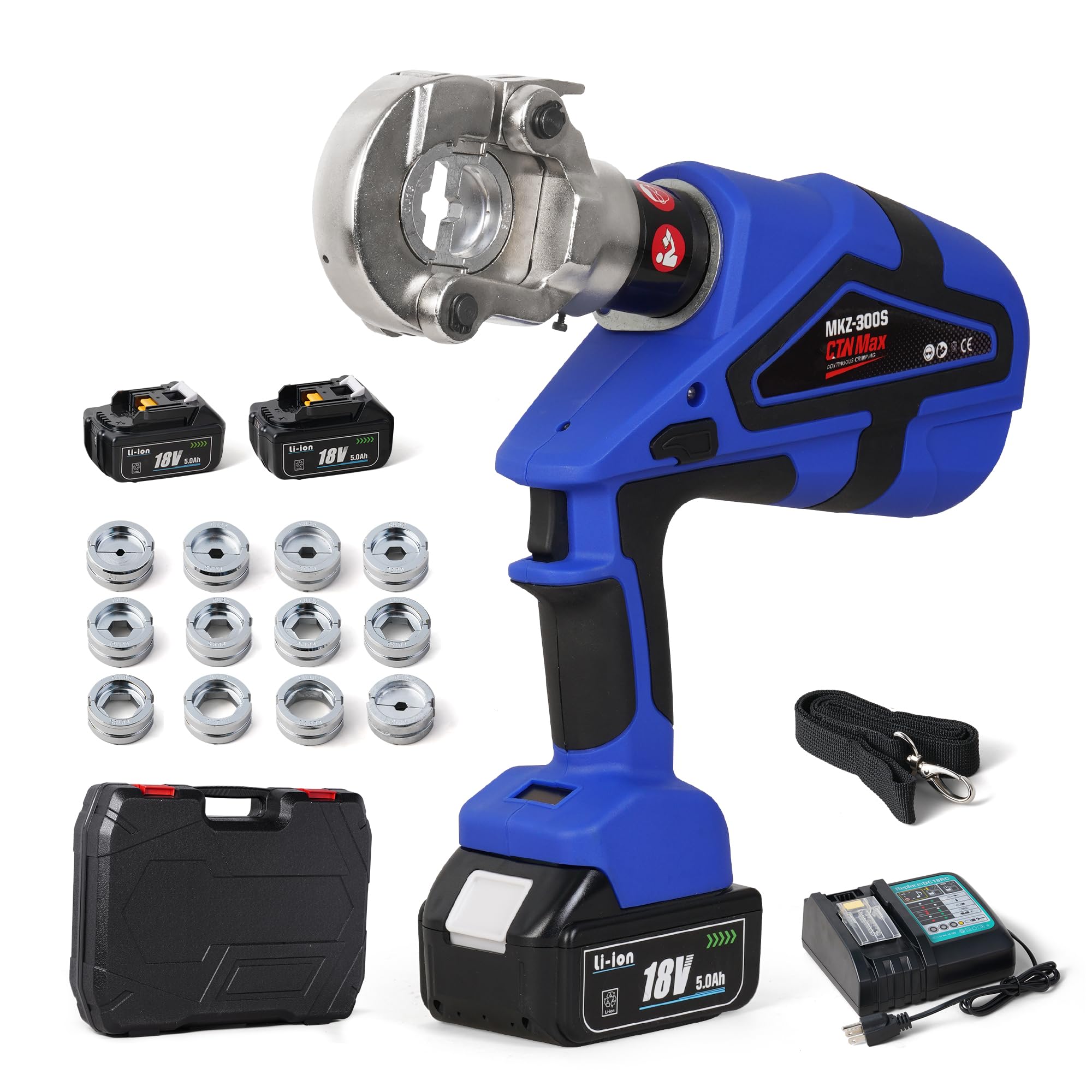 MAZARIN MARINE COLLAG PLUS セット MMNZE Electric Hydraulic Cable Lug Crimper Pliers Rechargeable