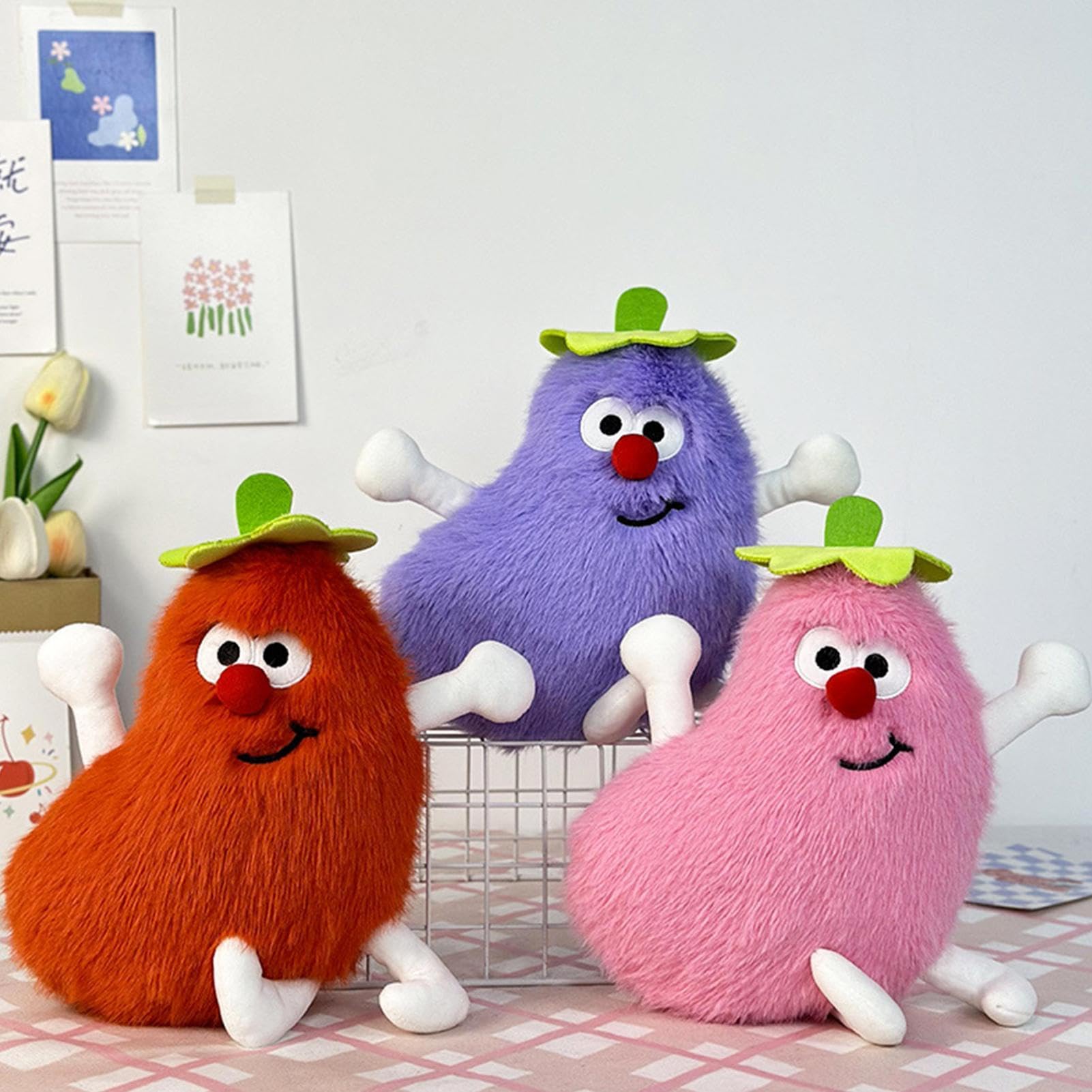 Amazon.co.jp: ナスのぬいぐるみ、ナスのぬいぐるみ - ぬいぐるみ赤い