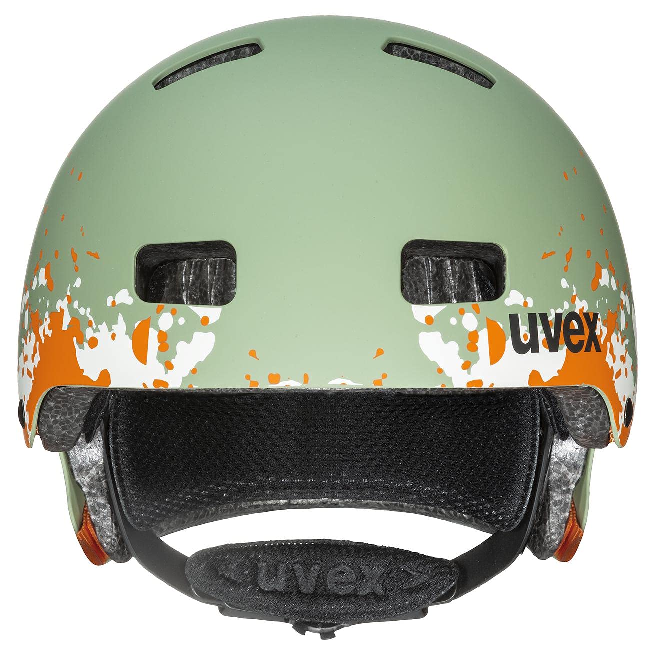 uvex kid 3 cc - wytrzymały kask rowerowy dla dzieci - indywidualna regulacja wielkości - udoskonalona wentylacja - moss green - sand matt - 51-55 cm
