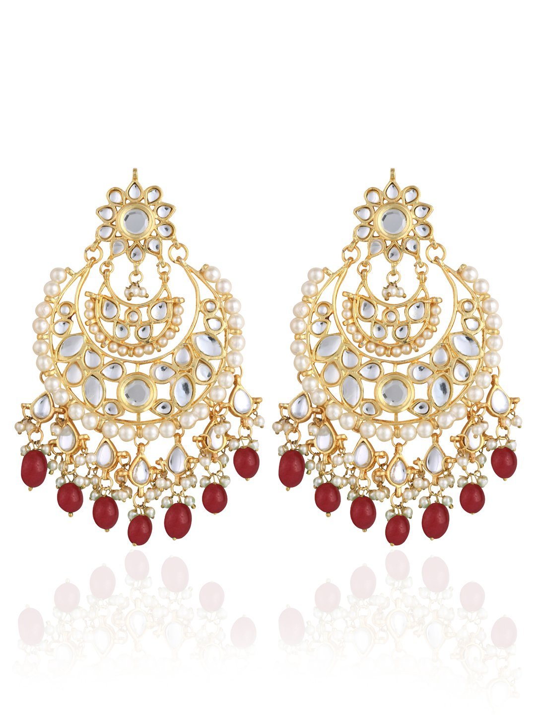 Kundan Ruby Drops Earrings (B01G73X88O) Amazon Price History, Amazon Price Tracker