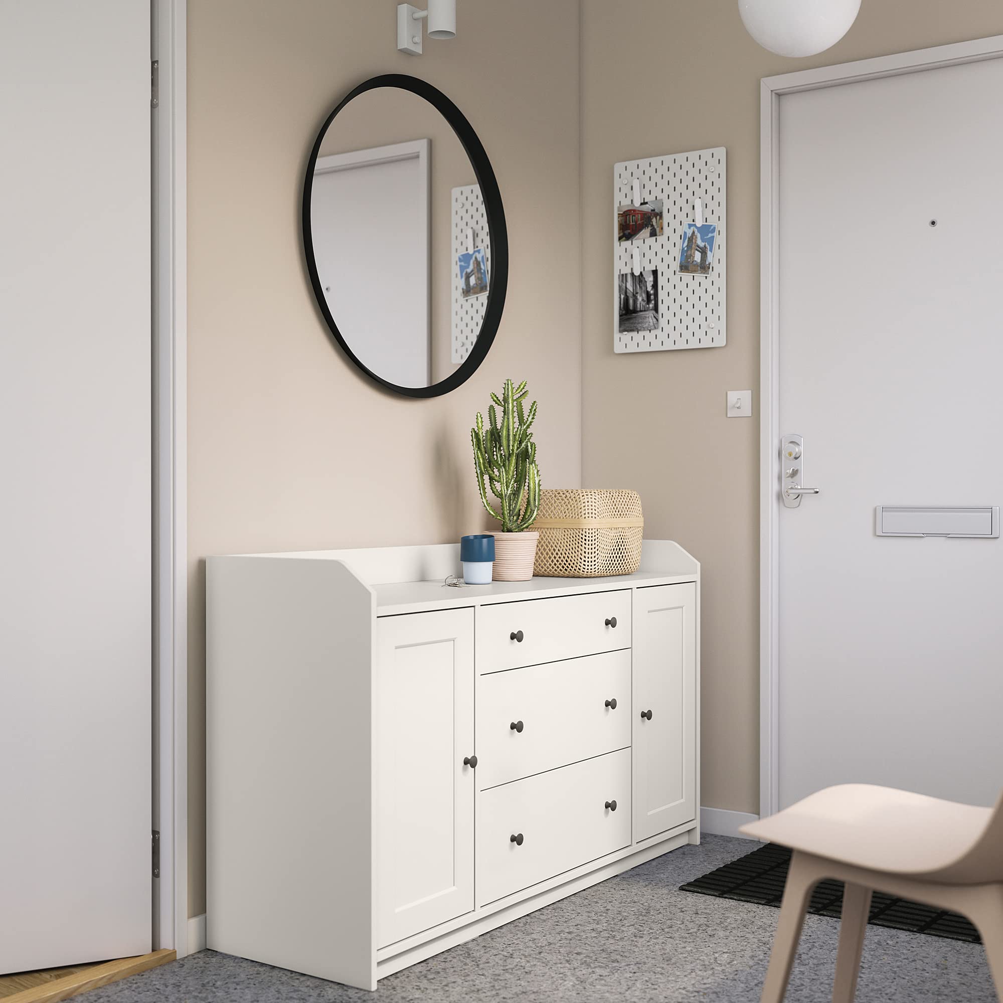 Ikea HAUGA sideboard 140 x 84 cm, white : Amazon.com.be: Home