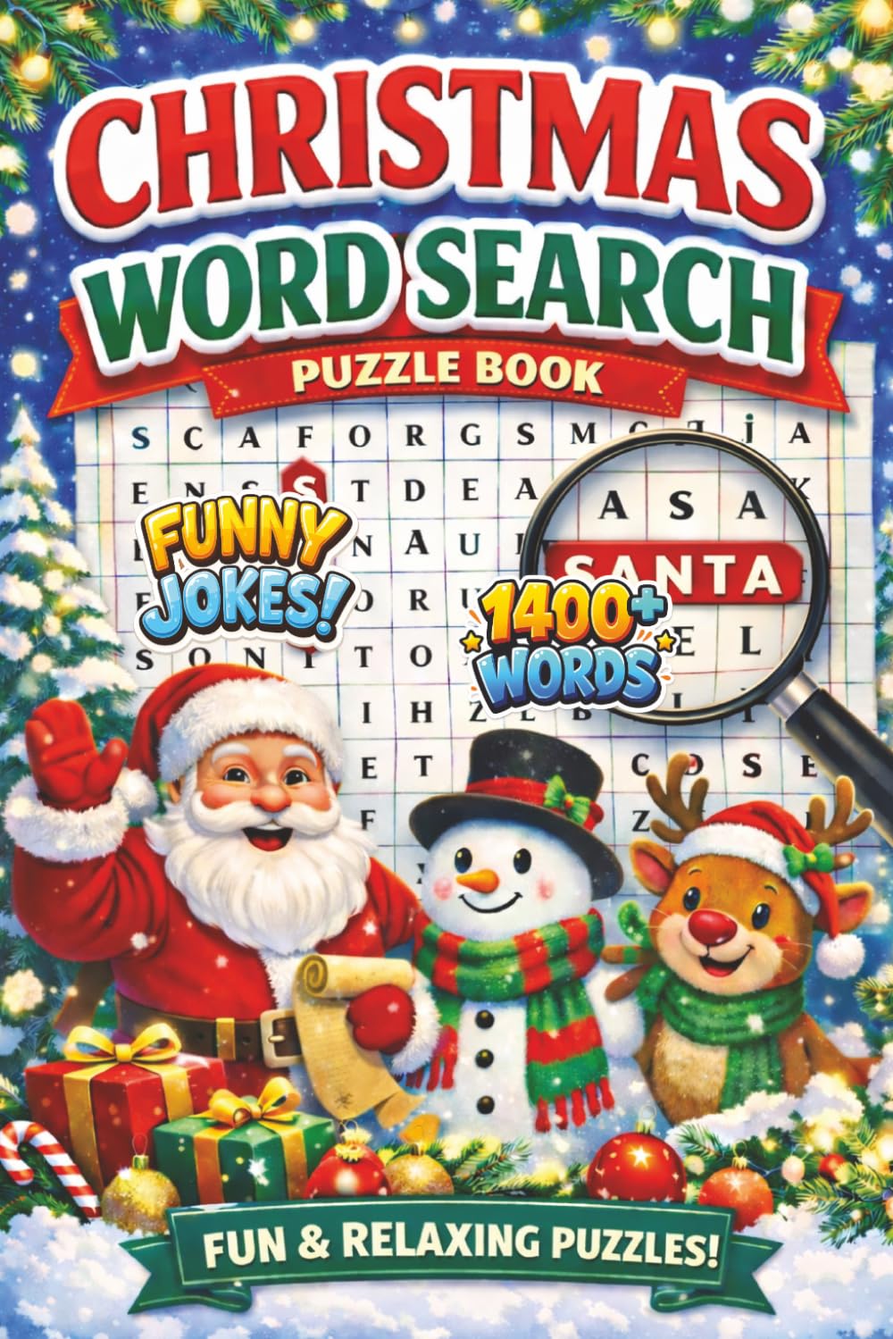 Christmas Word Search Puzzle Book: A collection of word searches inspired by Winter Holiday, Gifts, Santa Claus and Many More. A fun and engaging gift for sharp minds of all ages. 6x9 inches.