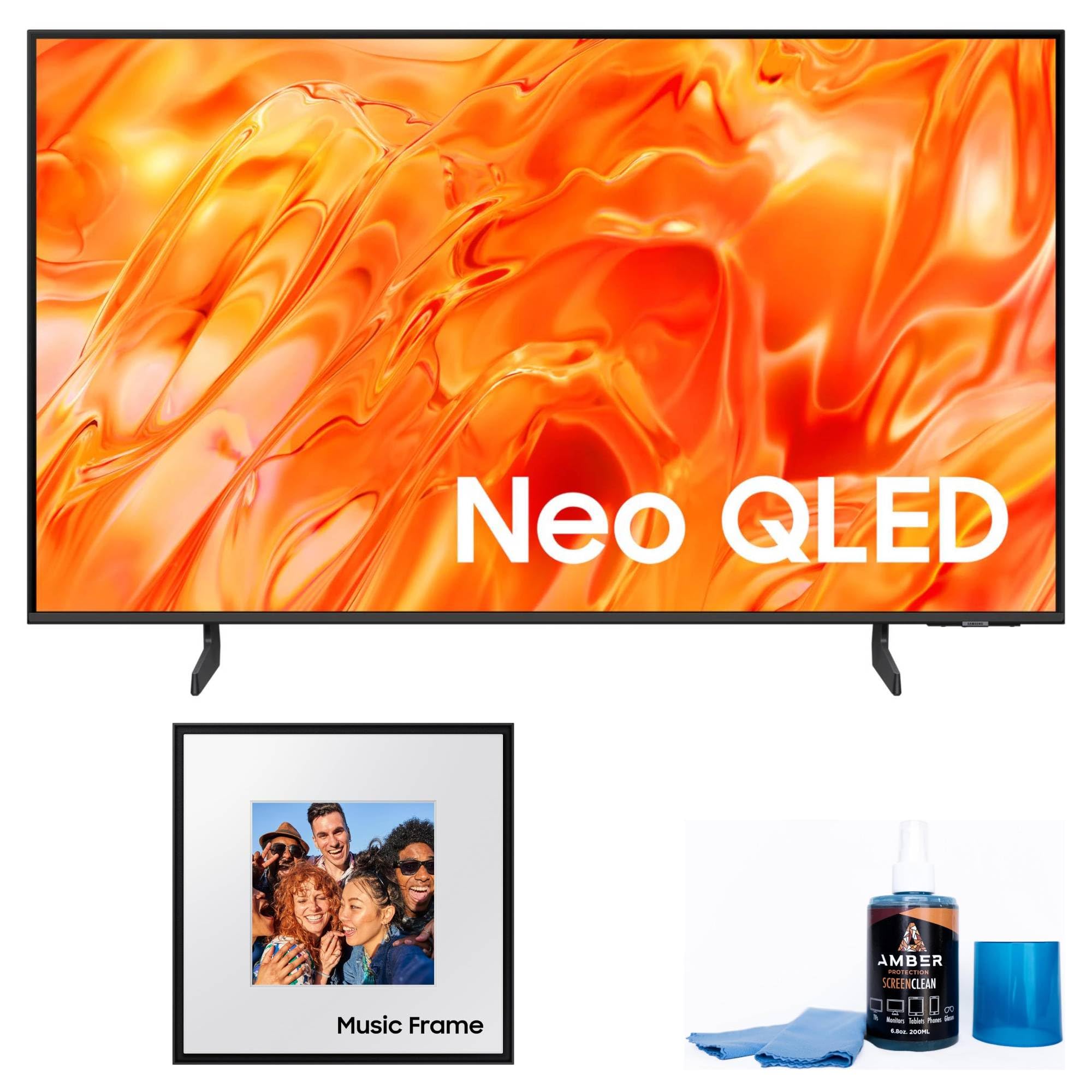 Samsung QN43QN70HA 43" NeoQLED TV with HW-LS60D Photo Frame Speaker (2026)
