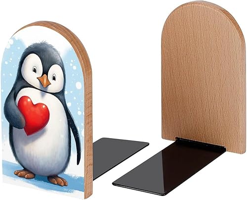 Miniatura 7 de Sujetalibros decorativos de madera con hojas de panda rojo para estantes, habitación de los niños, oficina en casa, tapones de libros para revistas,