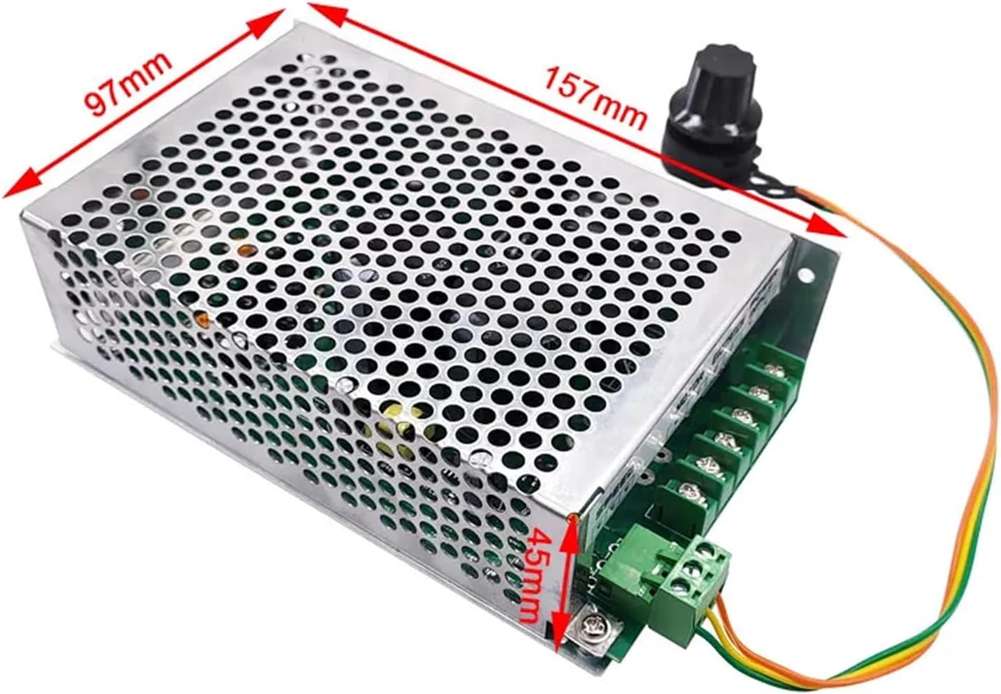 0-48VDC SK1248 Speed Regulating power supply 12A 220VAC input PWM Motor Control Supply for DC spindle motor