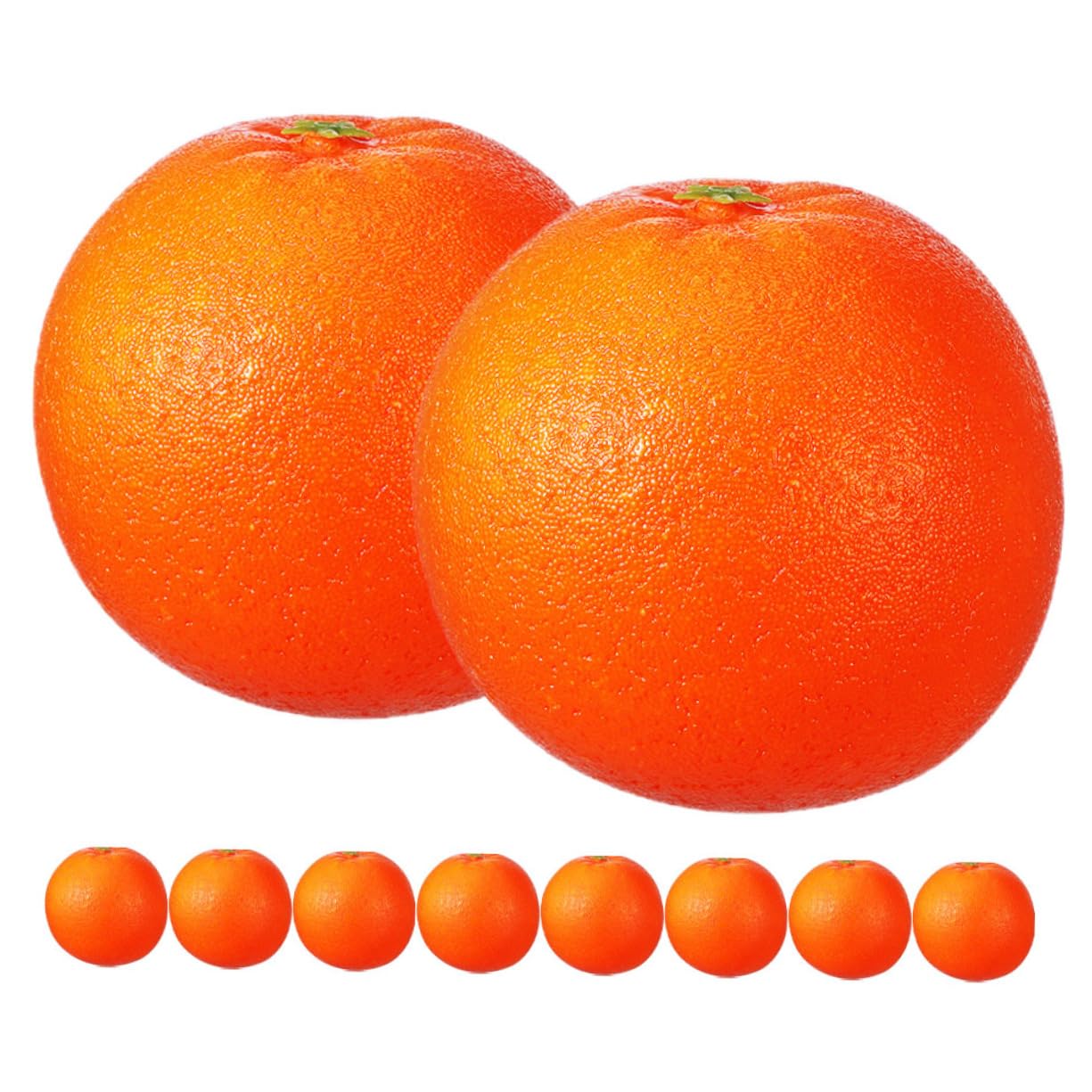 Cabilock 4 Sätze Simuliertes Orangefarbenes Modell Künstliche Orange Modell Dekorationsartikel Orange Modell Obstplatte Simulation Orangen Ornament Künstliche Früchte Schaum 10 Stück * 4