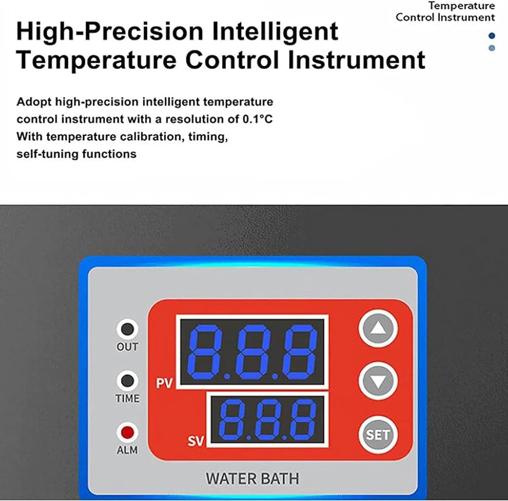 Bagnomaria da Laboratorio Digitale Bagnomaria termostatico con Aperture selezionabili Bagnomaria Elettrico a Temperatura costante in Acciaio Inossidabile 304, per distillazione, Essiccazione, concen