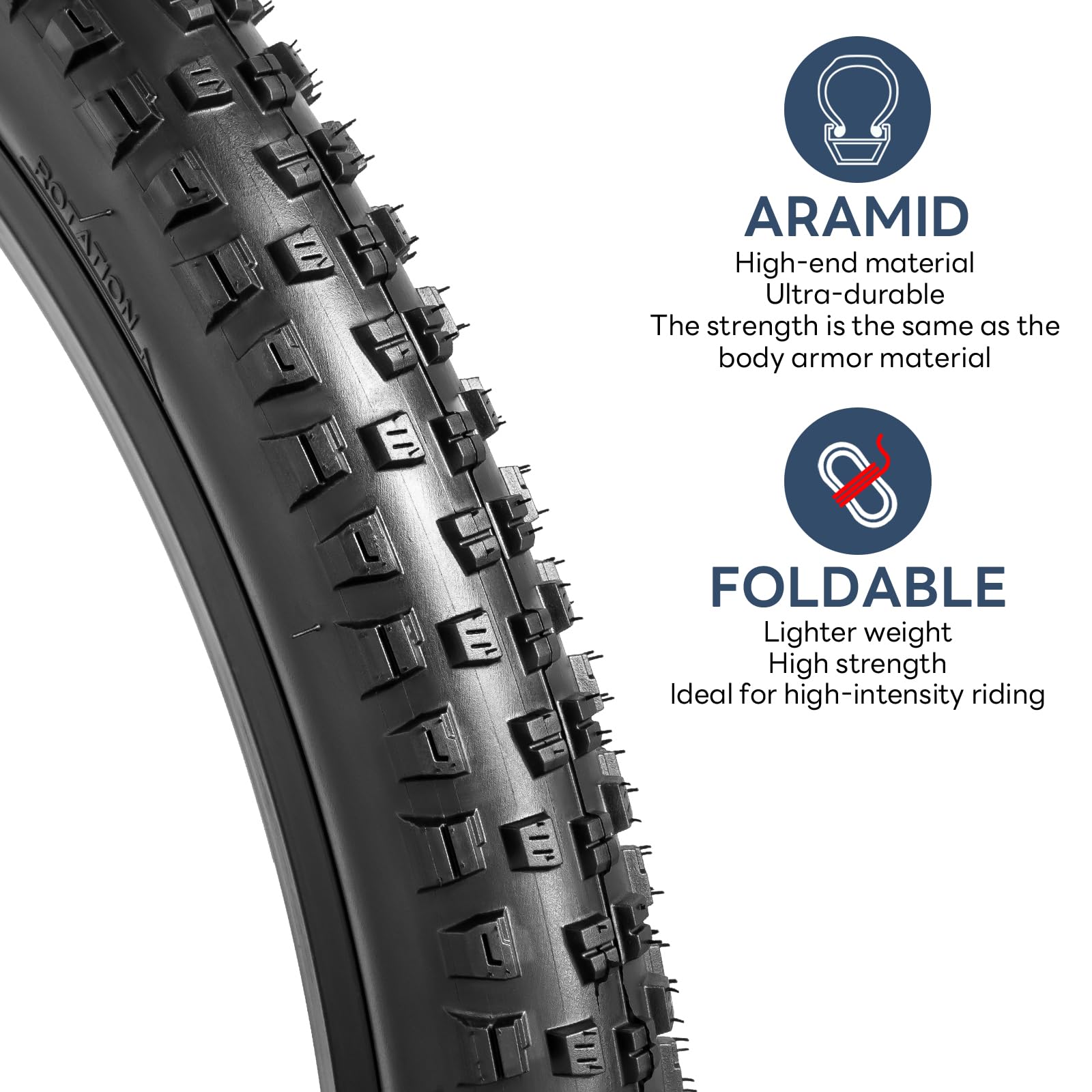 YunSCM 26 Zoll Fahrradreifen - Pannensicher & Faltbar Für City & Straße