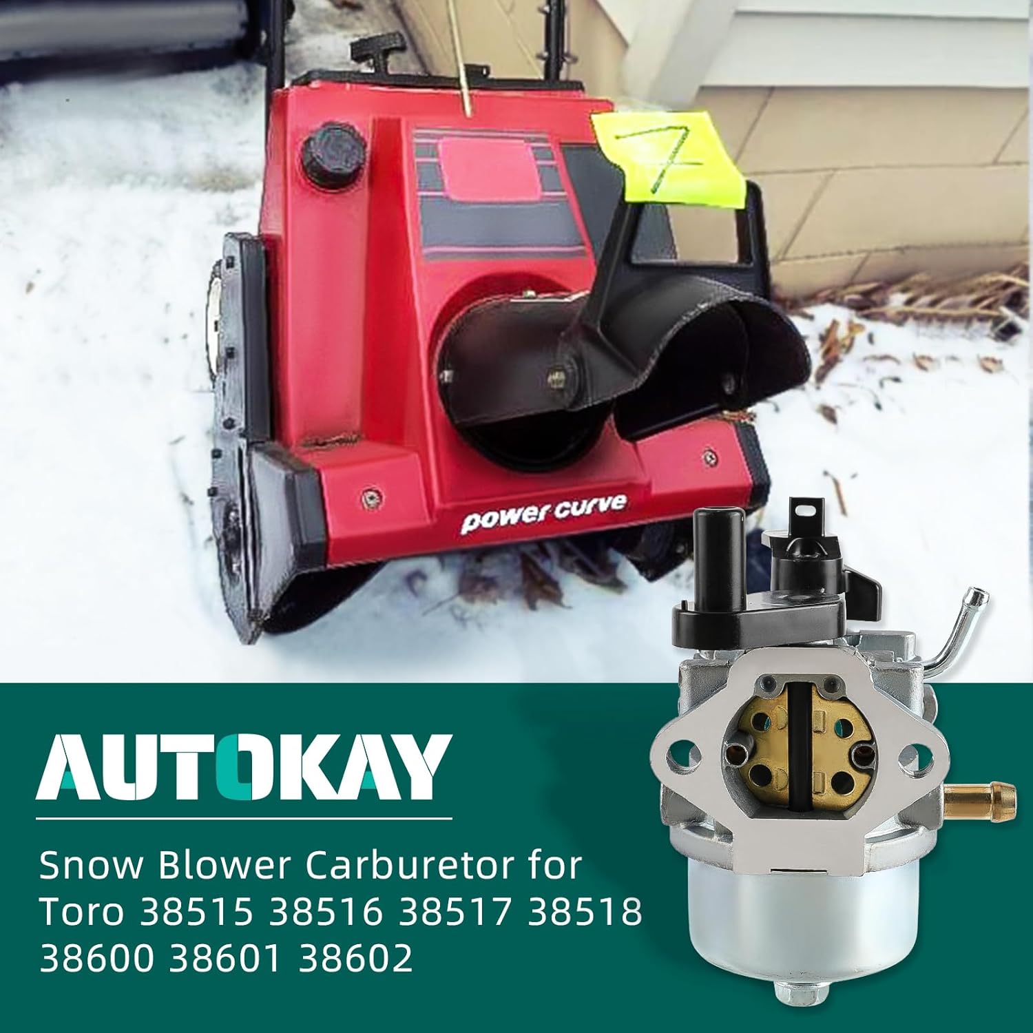 autokay 38515 801396 carburetor for toro 38515 38516 38517 38518 38600 38601 38602 38603 ccr2400 ccr2450 ccr2450 ccr2500 ccr3000 snowblower thrower 084132 084133 084232 084233 084332 084333 engines
