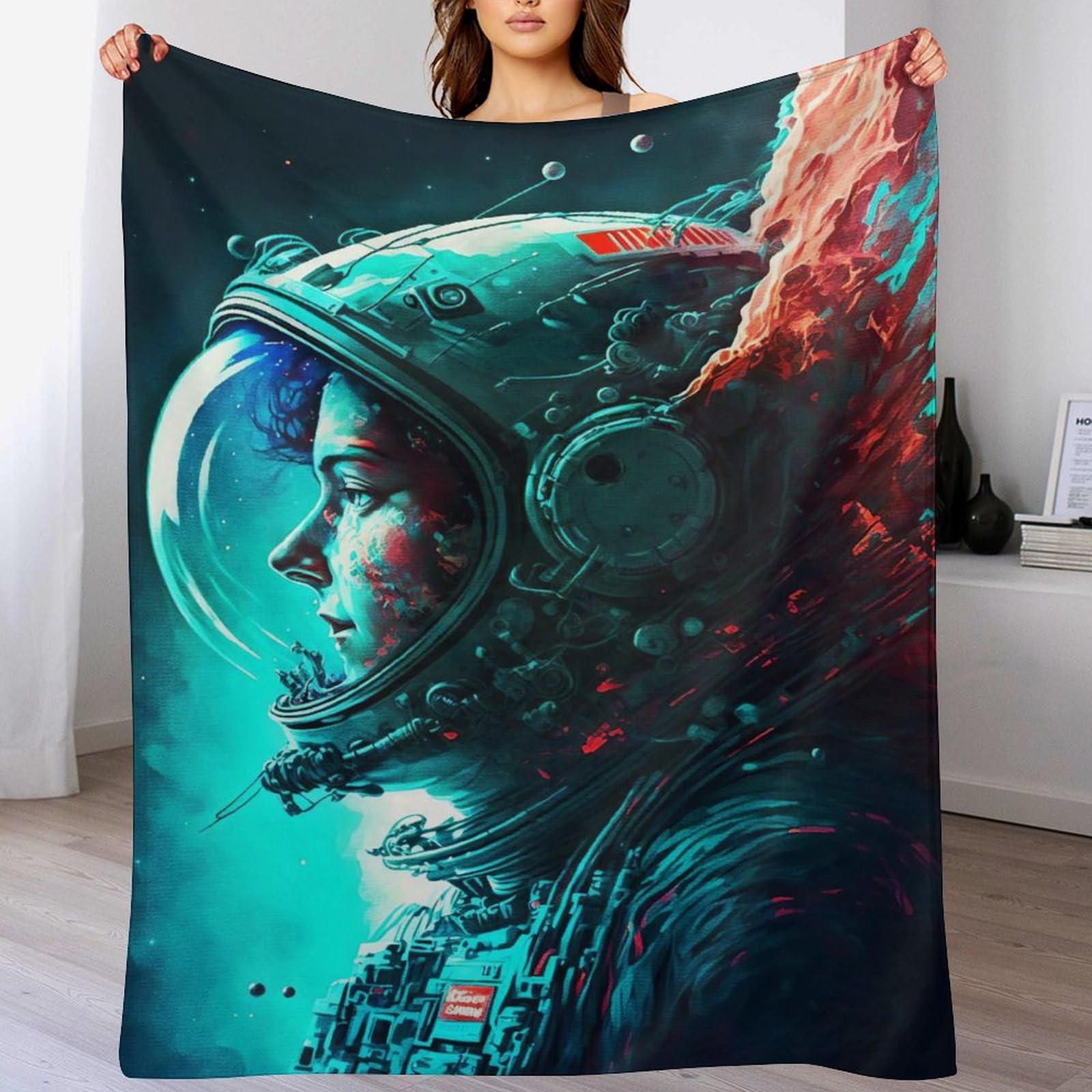 Couverture polaire astronaute contre le froid, solution douce pour lit et sofa