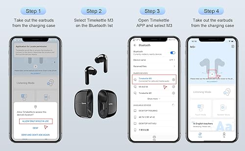 Miniatura 7 de Auriculares traductores de idiomas Timekettle M3, dispositivo traductor bidireccional con aplicación para 40 idiomas en línea, traductor de voz