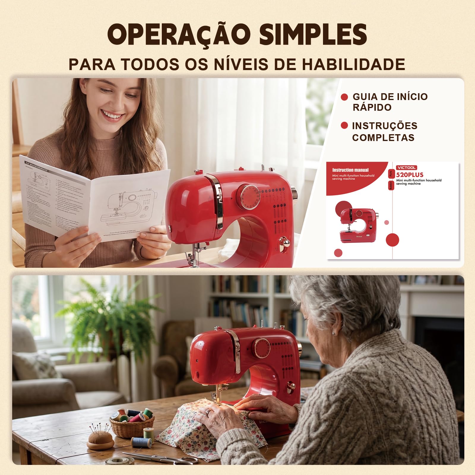 Macchina Da Cucire Per Principianti, Riparazioni Domestiche Facili, 16 Punti, 2 Velocità, Doppio Punto, Cuce Anche Jeans, Luce Led, Robusta E Affidabile Per Casa E Fai Da Te