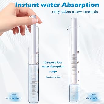 Drying Rod Stick for Toys, Reusable Diatom Desiccant & Deodorizer with Quick Drying Water Absorption, Durable Moisture-Proof Dehumidifier for Bathroom, Closet and Multi-Purpose Humidity Control