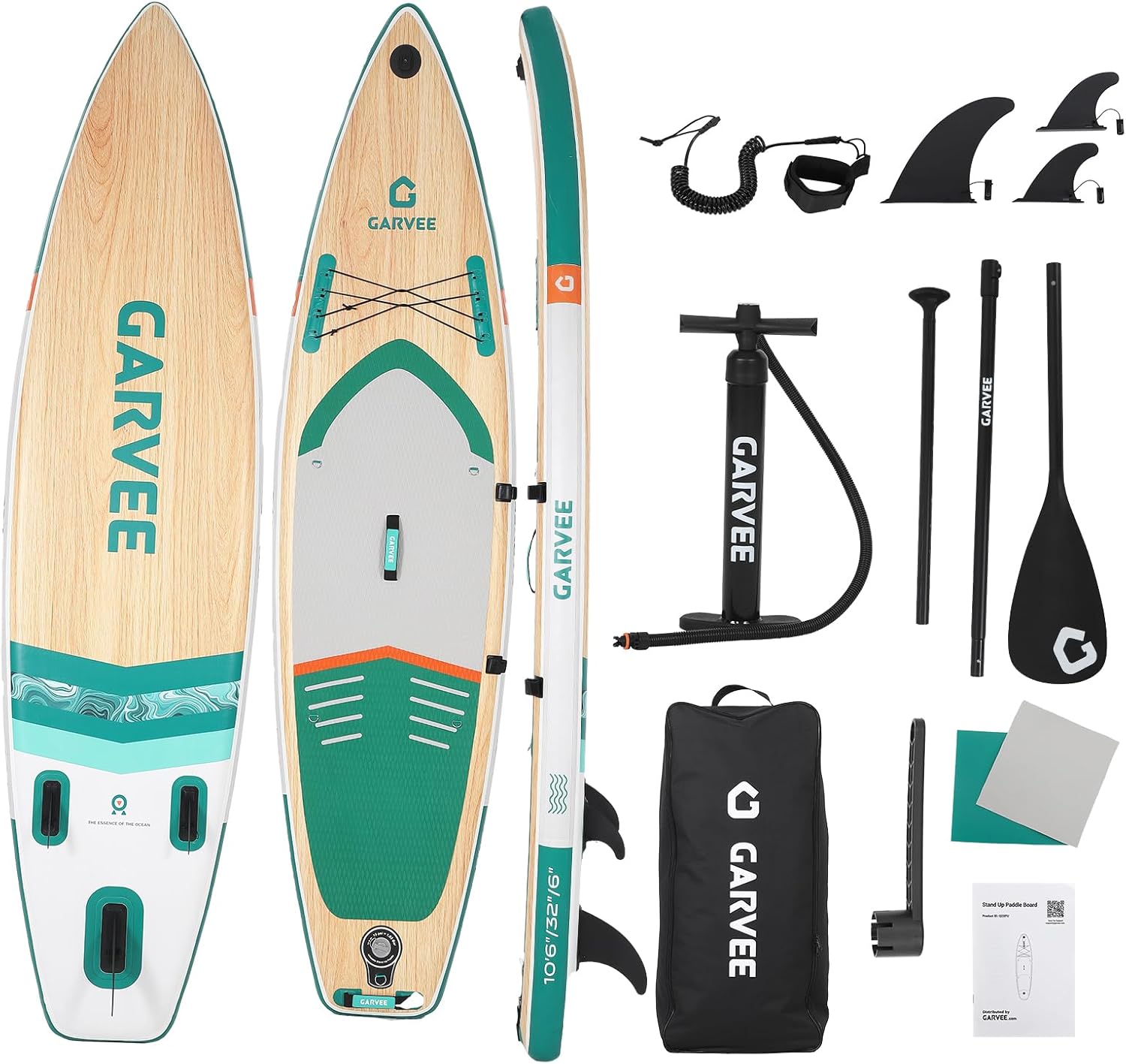 Ultra-Light Inflatable Upright Paddle Board – Stable Non-Slip Deck, Superior Paddle, Pump & Carry Bag – Ideal for All Skill Levels, Youth & Adults, Red 335cm