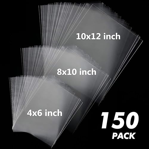 Miniatura 3 de Shappy 200 bolsas termorretráctiles de PVC de 3 tamaños, sin olor, transparente, para envolver manualidades y regalos