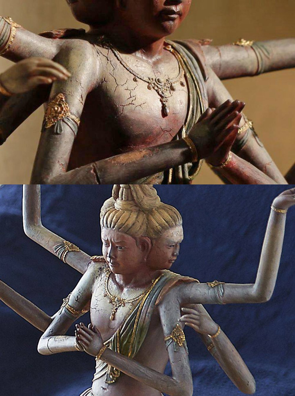 ☆新品同様☆イスム スタンダード 阿修羅 仏像 ポリストーン☆T3