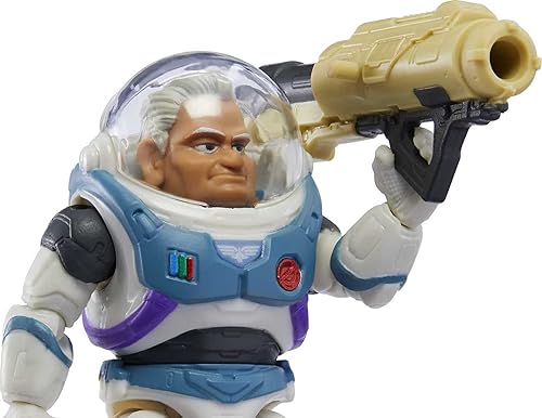 Miniatura 4 de Mattel Disney y Pixar Lightyear Space Ranger Alpha Darby Figura de acción de acero, 14 puntos de articulación y accesorios, escala de 5 pulgadas