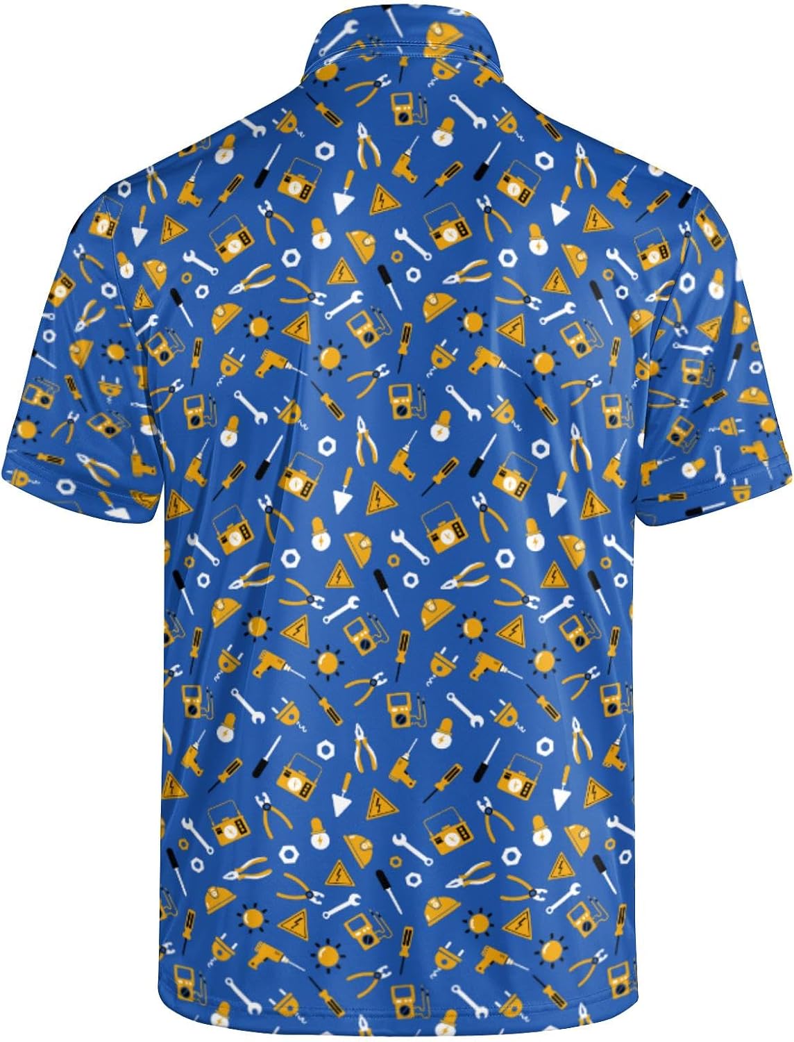 Funny Golf Polo Shirts for Men Performance Casual Print Pattern Short Sleeve Golf Shirt for Men image 2