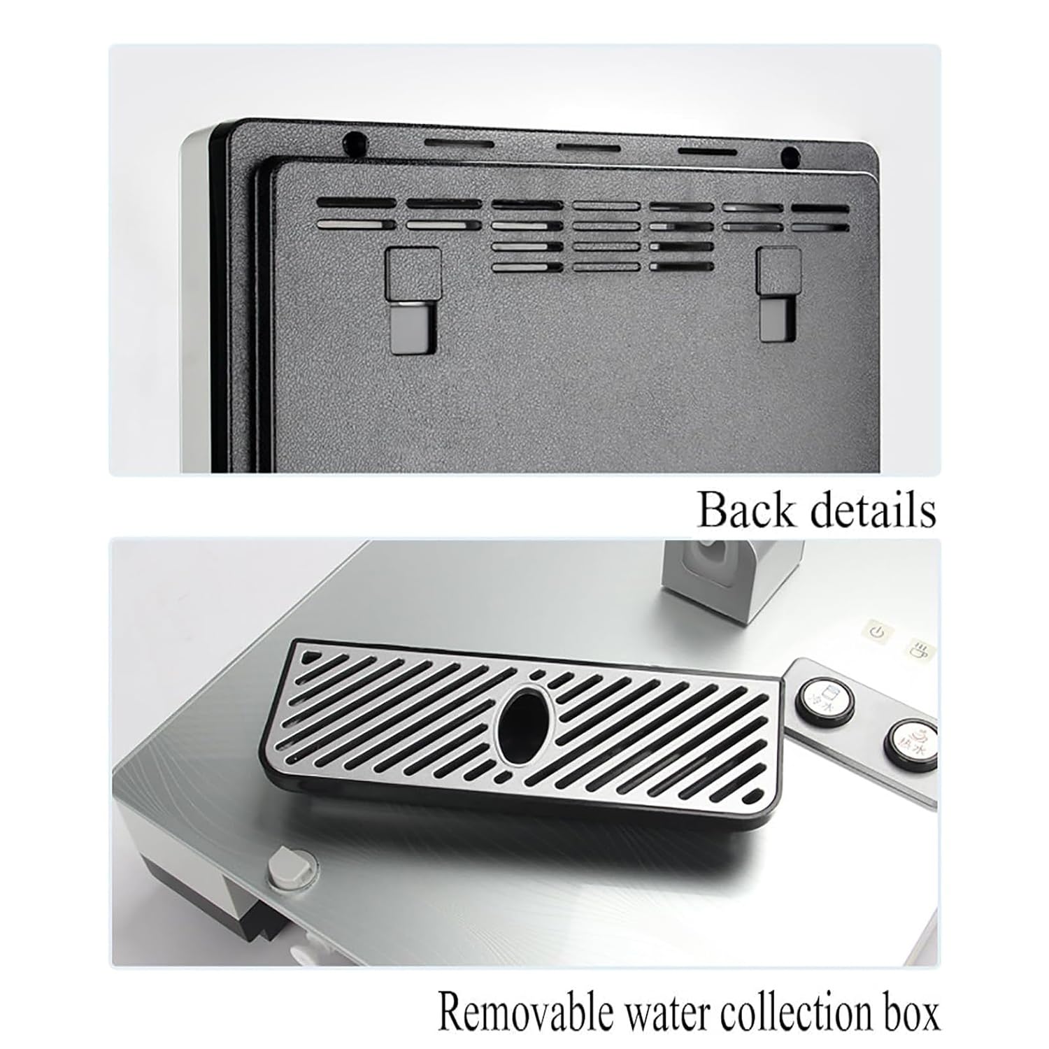 Dispensador De Agua Caliente Montado，Enfriador De Agua Equipado con Una Alarma De Nivel Bajo De Agua，Maquina De Agua Fria Y Caliente, para Cocinas De Estilo Premium