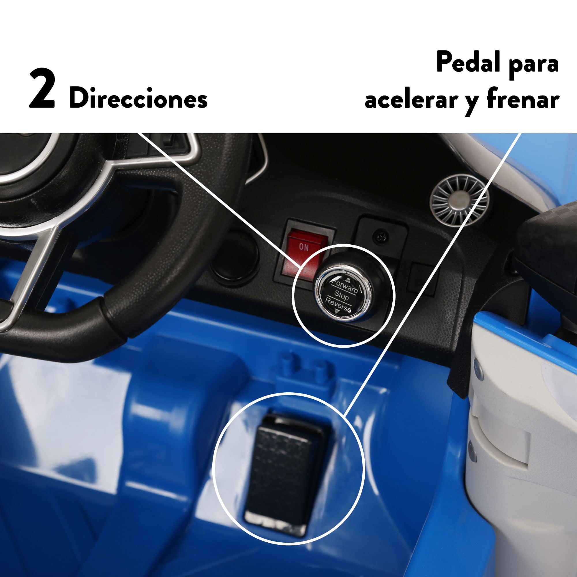 FEBER Audi TT RS Azul R/C, Coche eléctrico de 1 Plaza, radiocontrol, con Detalles de Coche: Faros con luz, 2 Marchas, Sonido, de 3 a 8 años, Famosa (800013441)