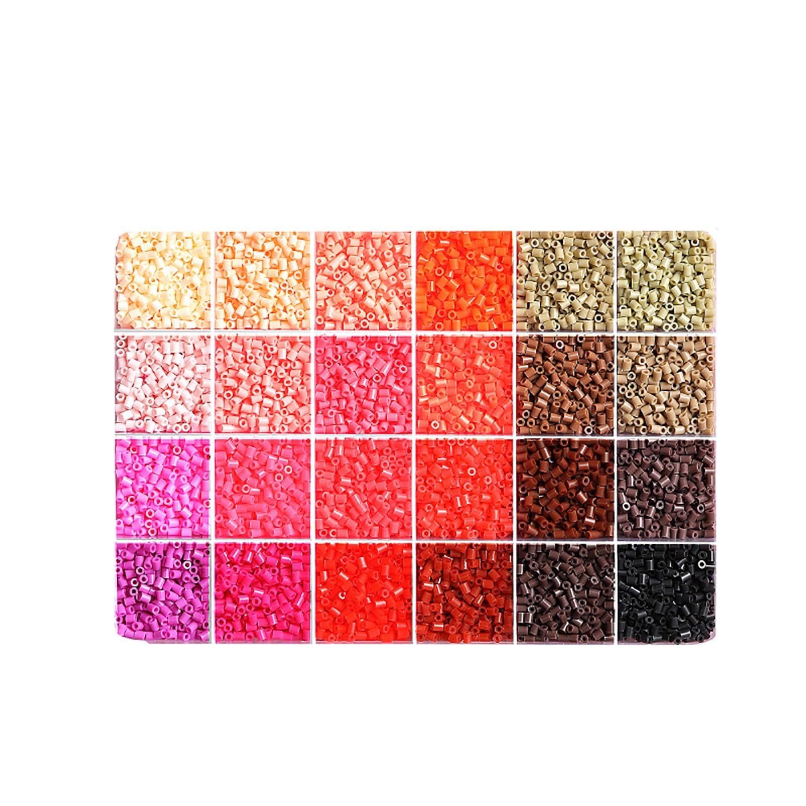 Fuse Beads Kit for Art Crafts, 8400PCS 2.6mm 24 Colors Refill Box, DIY Pixel Art Craft Set for Handmade Gifts, Decor and Creative Projects