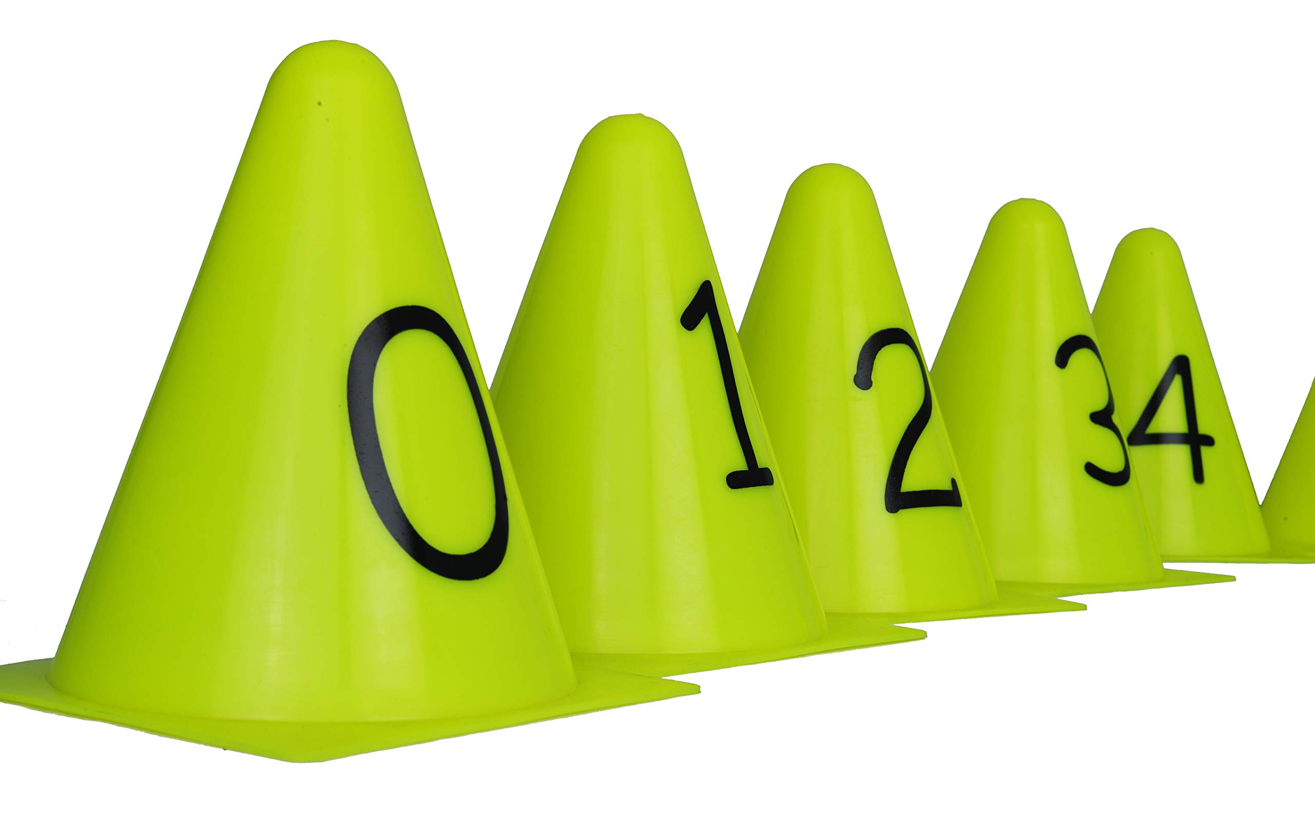 SYNCO Sports 6 Inch Cone Marker Set (Pack of 10)