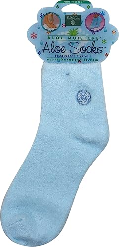 Earth Therapeutics Calcetines de aloe azul 1 par