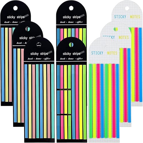 1600 marcadores de página largos pestañas adhesivas de índice transparentes pestañas de resaltador pestañas estéticas para anotar tiras de