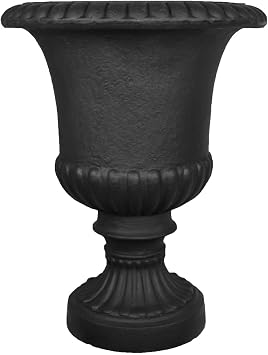 Tusco Products Urn Planter Large, 22-inch, Black