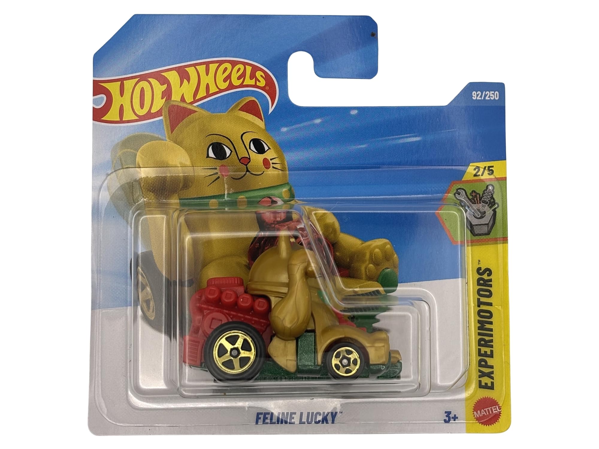 ナ*ュ様 ア*テ様 Hot Wheels 招き猫　FELINE LUCKY 20 Hot Wheels - Feline Lucky - JJJ54 - Experimotors 2/5 - Short Card