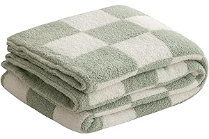 Sage Green Checkered Throw Blanket: Cozy Plaid for All Seasons