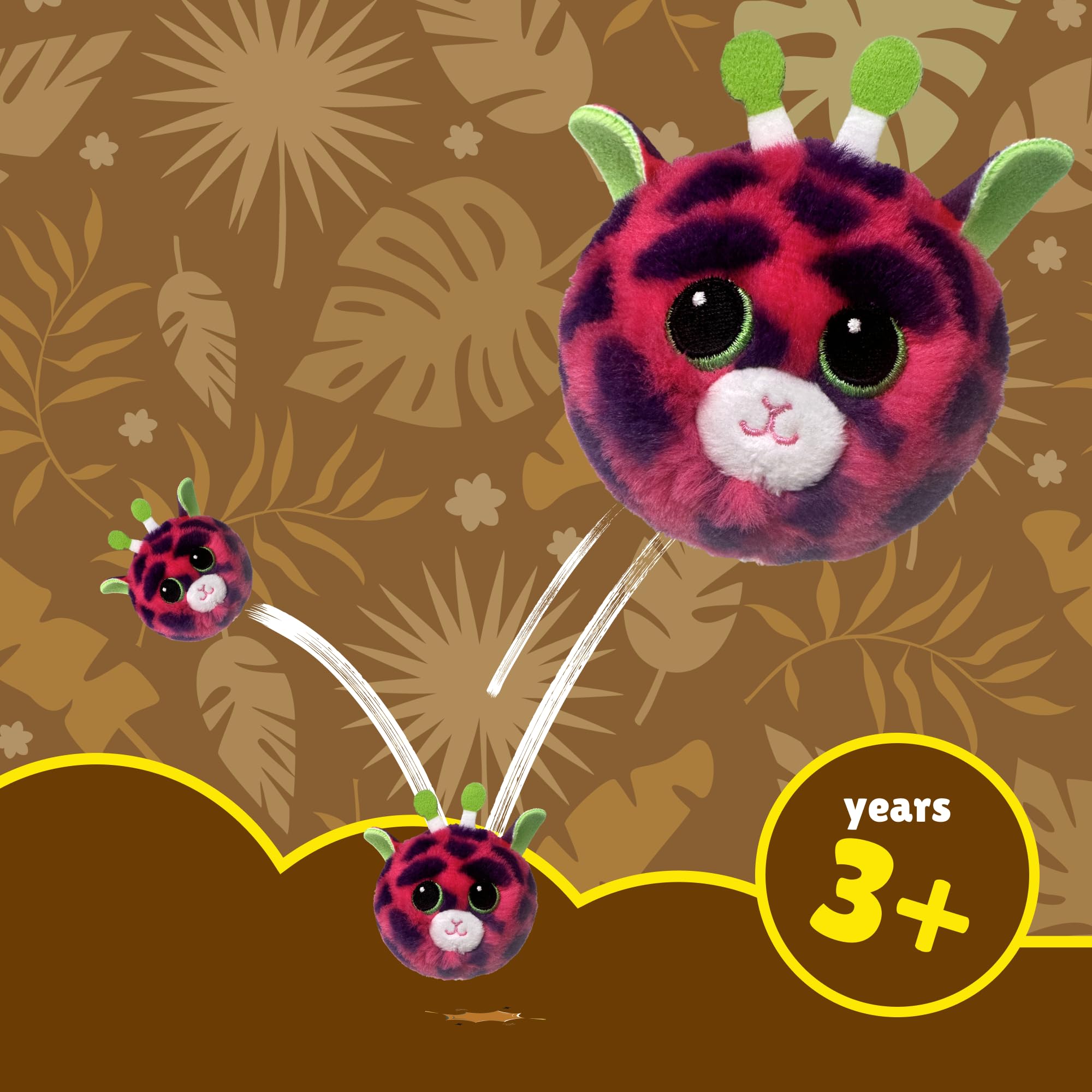 TY Beanie Bouncers 3-Pack, Spots the Leopard, Gilbert the Giraffe & Banana the Monkey, Soft Plush Toys 6 cm - Image 4