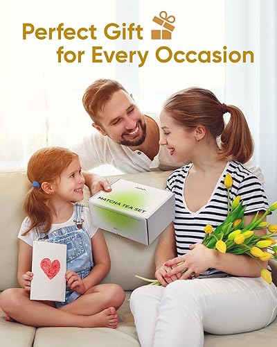 Miniatura 9 de Juego de batidor de matcha, kit de matcha transformado en horno, cuenco de cerámica con boquilla (18 onzas), batidor de bambú, tamiz inoxidable