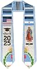 Class of 2025 Graduation Stole, 72 Graduation Sash, Graduate Honor Stole Classic End Design